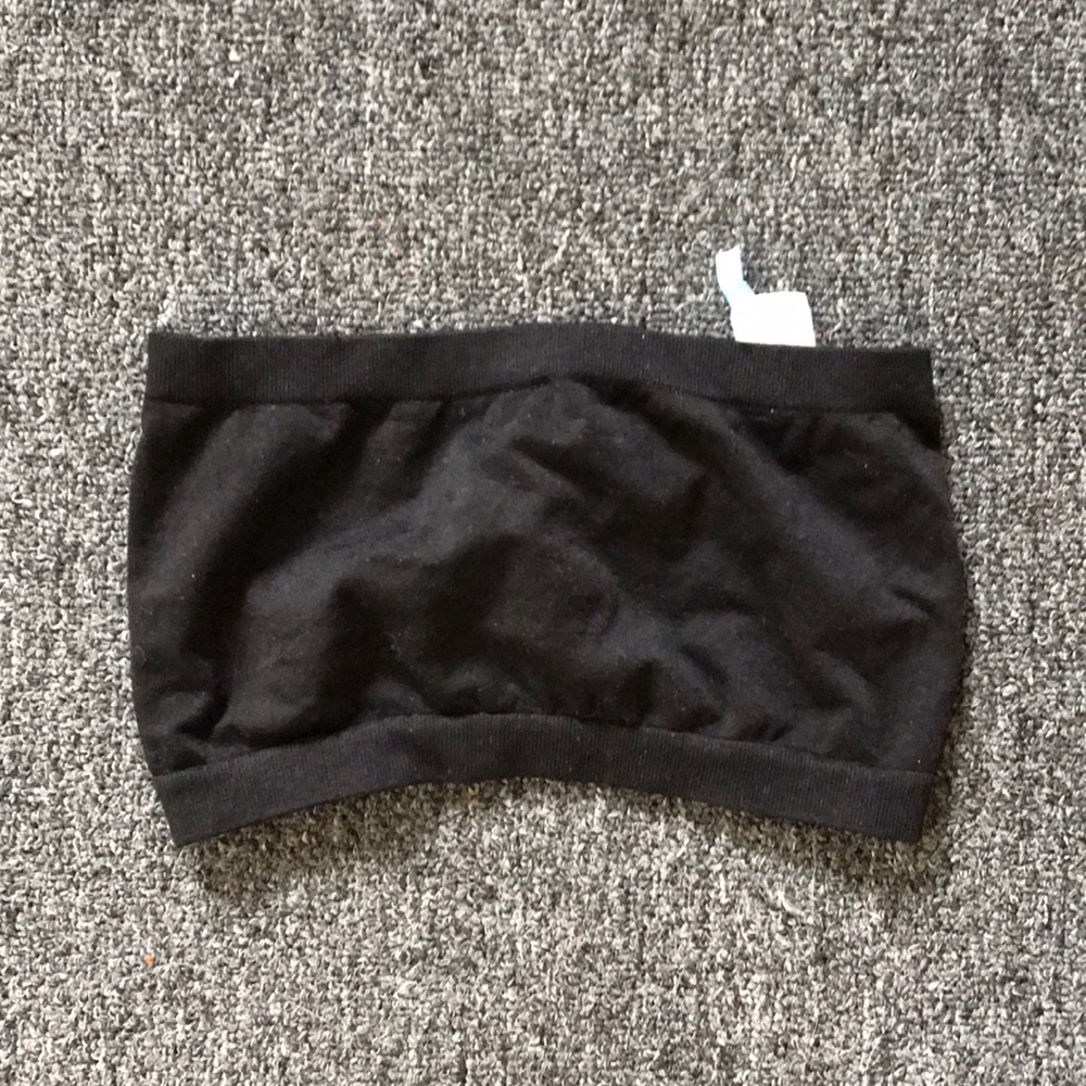 Black bandeau bra